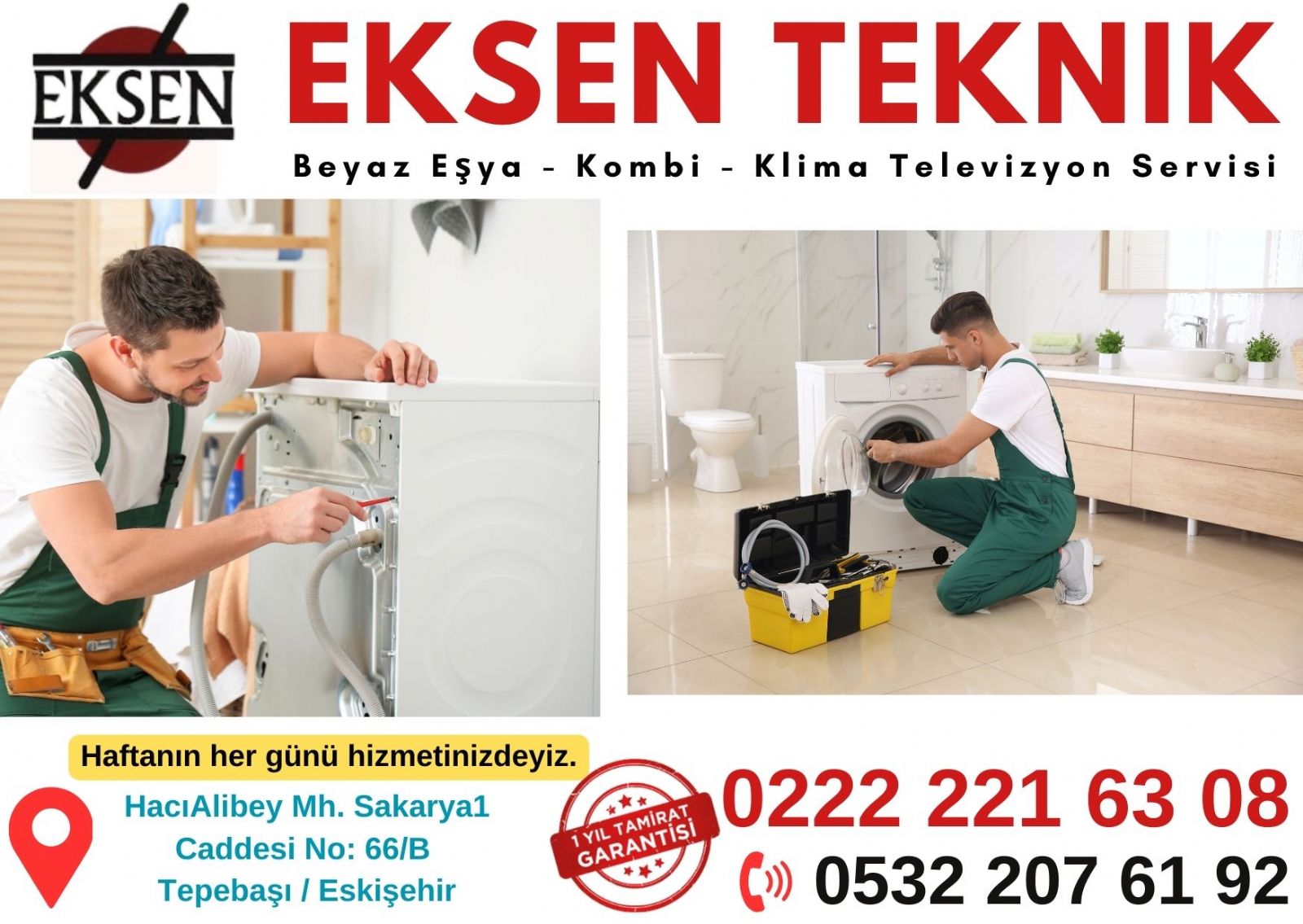 Tepebaşı Eskişehir Çamaşır Makinesi Tamircisi